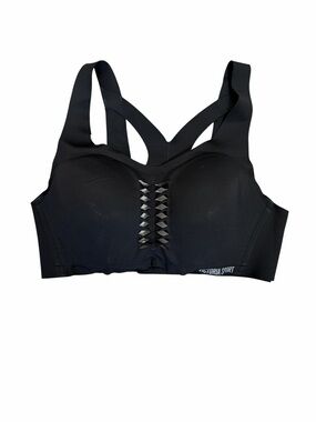 Victoria’s Secret VSX Sport Sports Bra 36C Black Lightly Lined Strappy Athletic